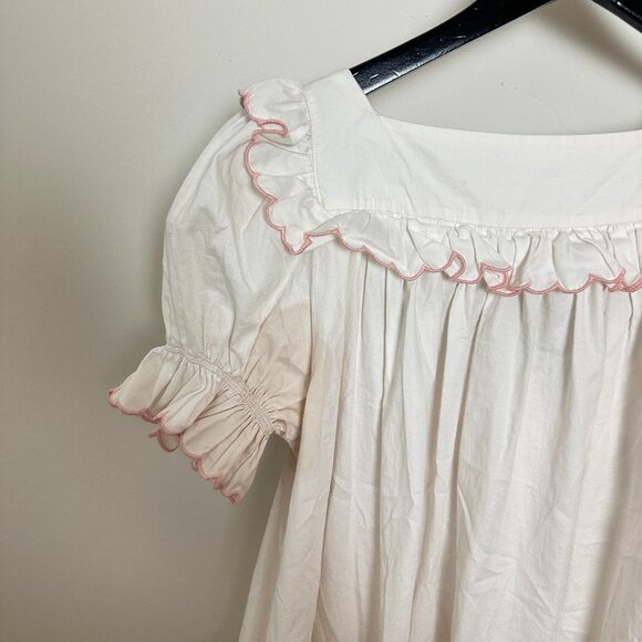 FOR LOVE & LEMONS  Tea Time Babydoll Mini Dress in White Size Small - Picture 10 of 16